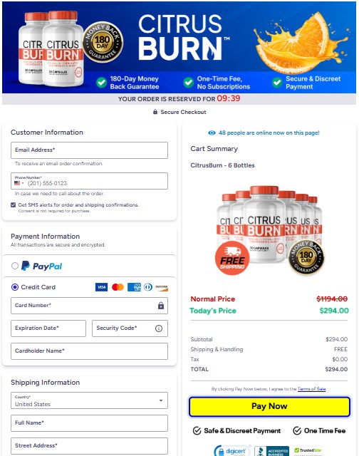 CitrusBurn Official Product - Order Now